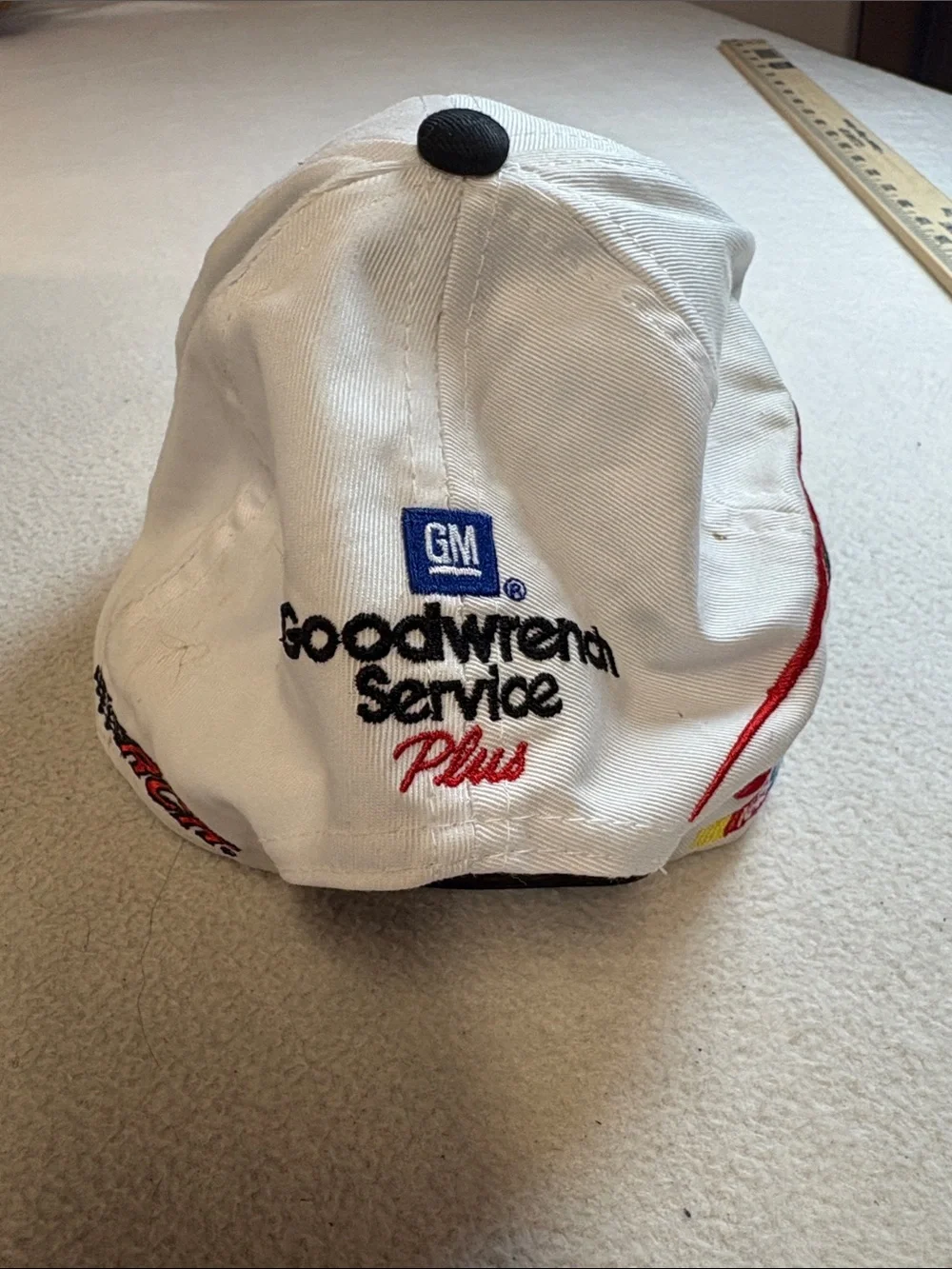 Dale Earnhardt Nascar White Black Red Number 3 Racing Cap